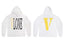Vlone Classic Logo Graphic Hoodie - White/Yellow