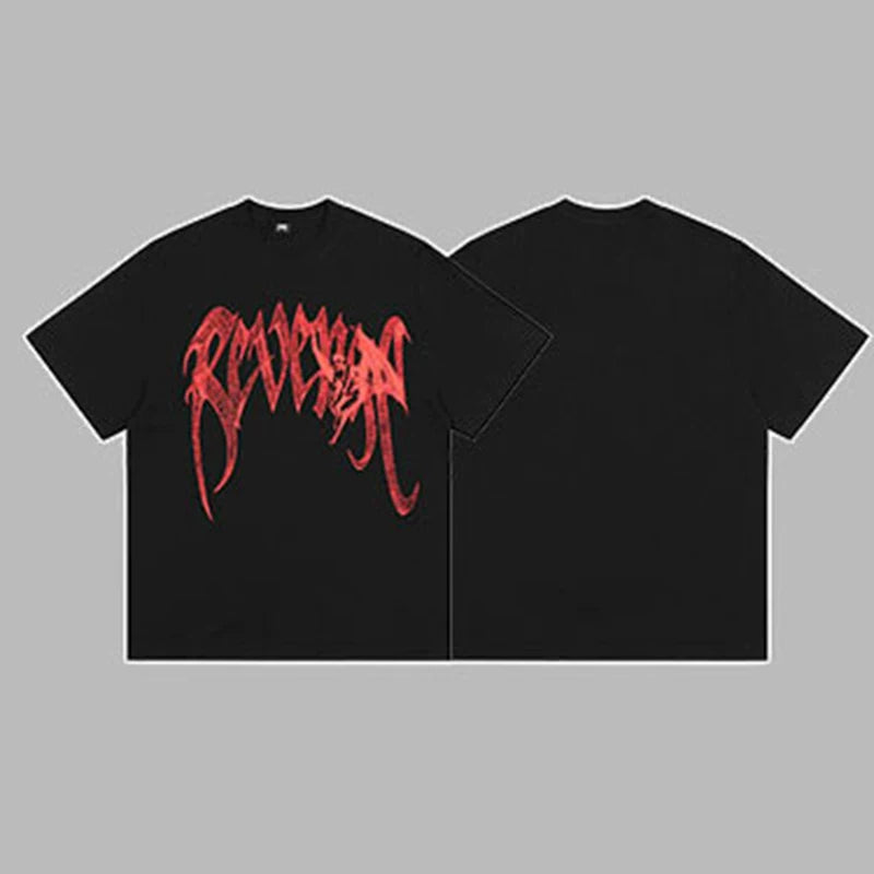 Revenge Classic Arch Logo Short Sleeve T-Shirt Black