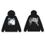 Revenge Angel Painting Blue Arch Logo Pullover Hoodie