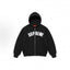 Supreme Arc Thermal Lined Zip Up Hooded Sweatshirt - Black