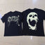 Revenge Arch Logo & Cracked Skull Graphic Short Sleeve T-Shirt Black