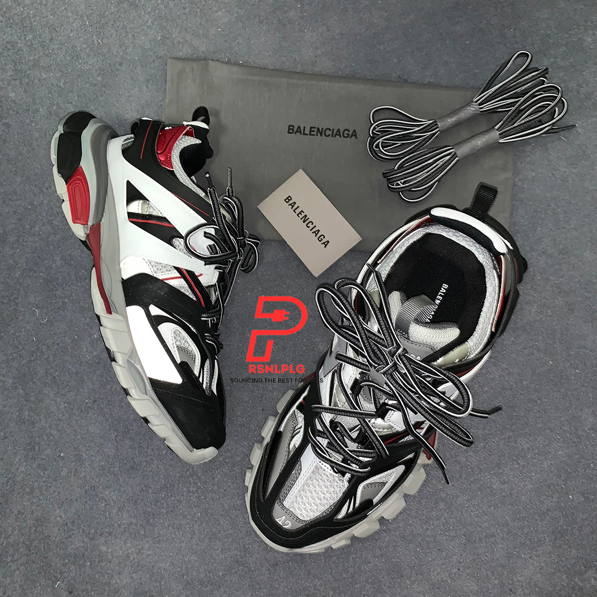 Balenciaga Track Trainer 'White Grey Red'