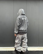 KIIKIO Stonewashed Balaclava Integrated Hoodie