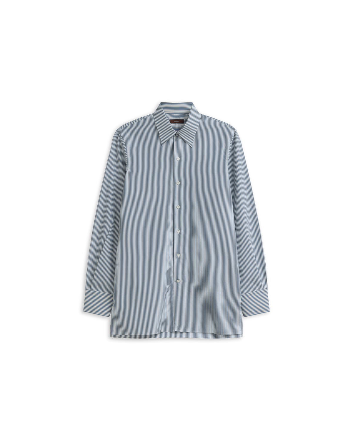 Poplin Shirt - Blue Stripe