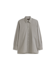 Poplin Shirt - Brown Stripe