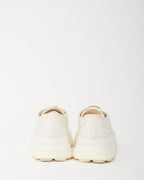 Gucci White Monogram GG Canvas Low-Top Platform Sneakers - 40