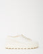 Gucci White Monogram GG Canvas Low-Top Platform Sneakers - 40