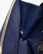 Chanel Blue Quilted Caviar Leather Business Affinity Camera Chain Bag GHW