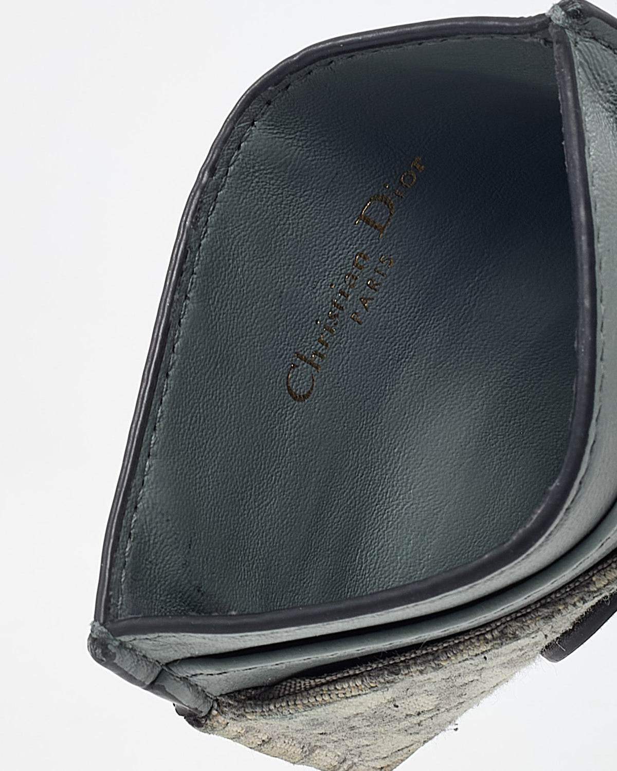 Dior Grey Monogram Dior Oblique Jacquard Canvas 30 Montaigne Freesia Card Holder