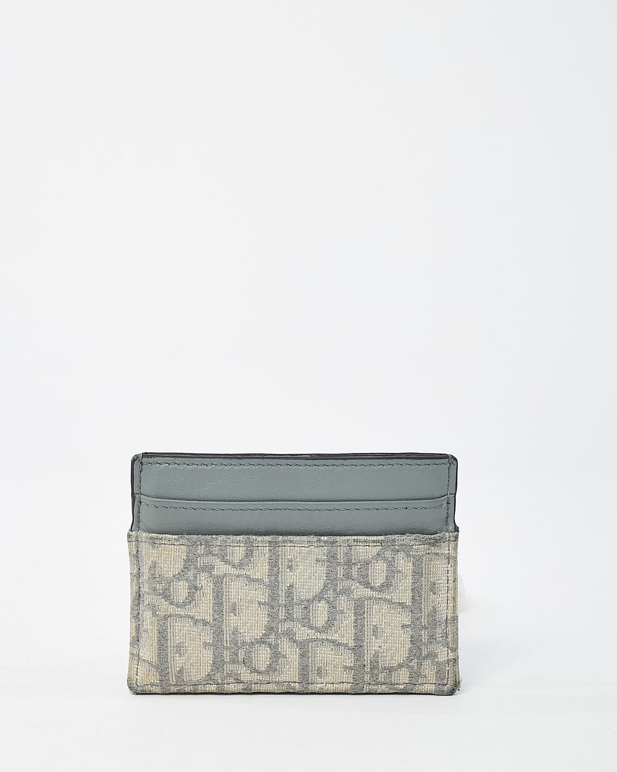 Dior Grey Monogram Dior Oblique Jacquard Canvas 30 Montaigne Freesia Card Holder
