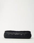 Dior Black Cannage Leather Medium Rendezvous Chain Shoulder Bag