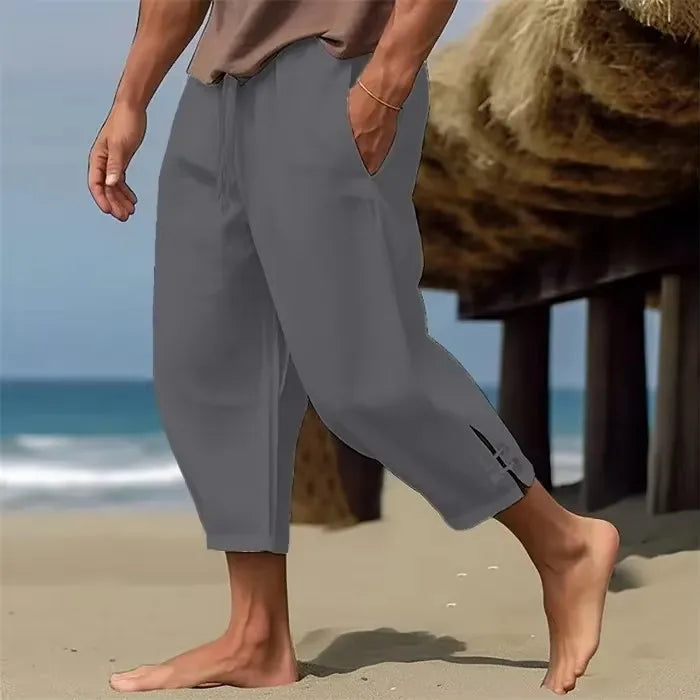Men's Casual Loose Cotton-Linen Blend Pants