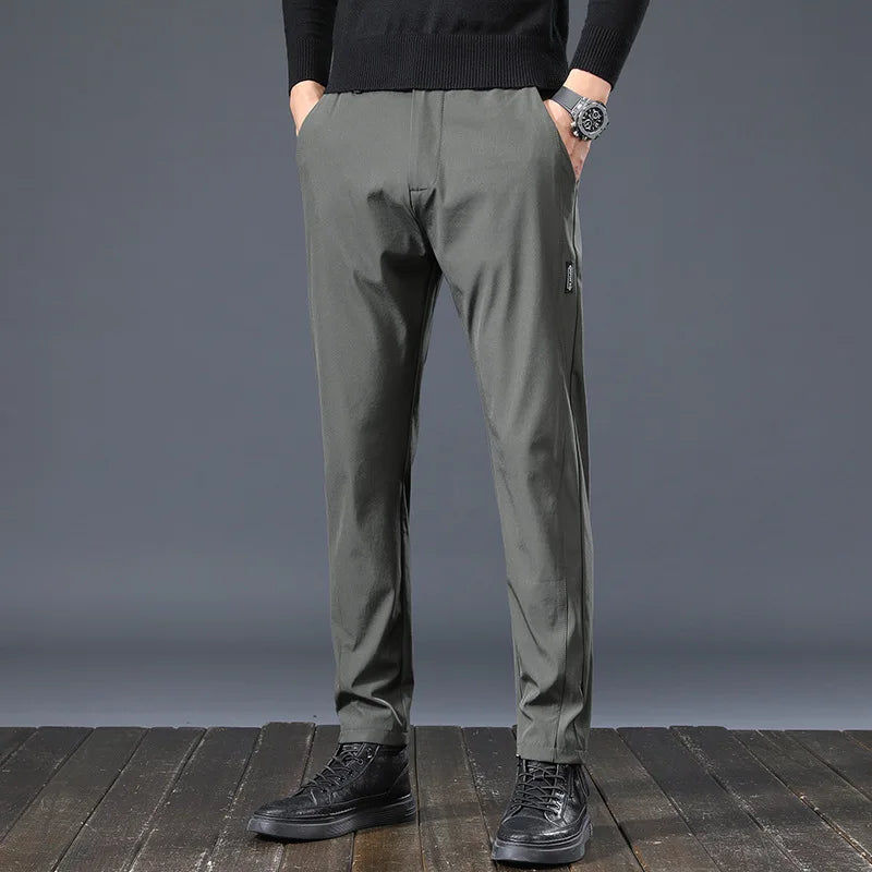 Men's High-Quality Elastic Breathable Trousers - Various Colors