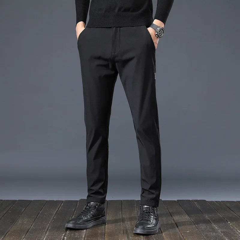 Men's High-Quality Elastic Breathable Trousers - Various Colors