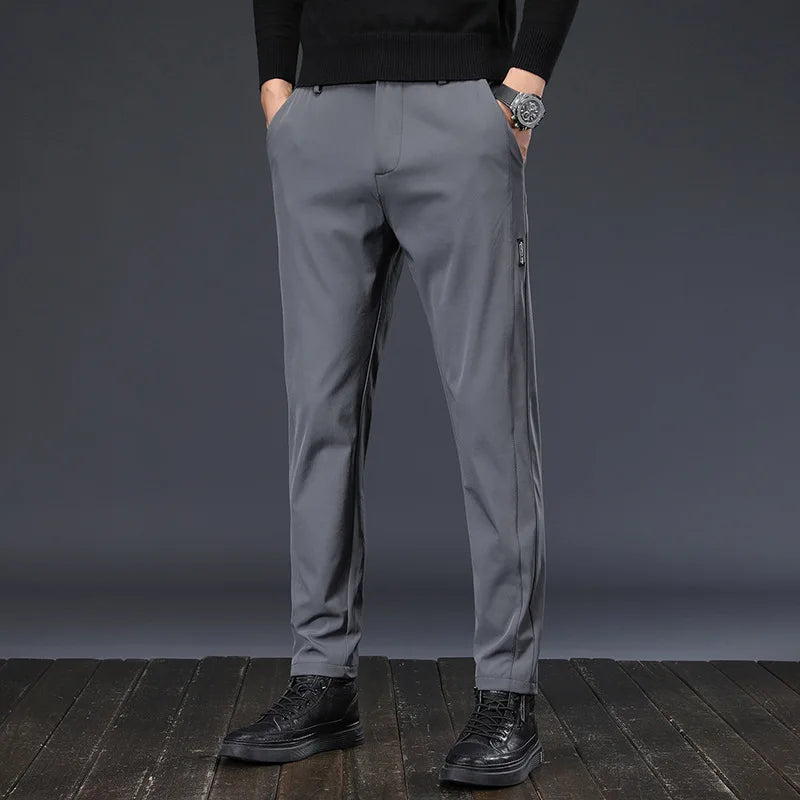 Men's High-Quality Elastic Breathable Trousers - Various Colors
