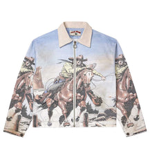 Vale Forever Stampede Trucker Jacket Blue