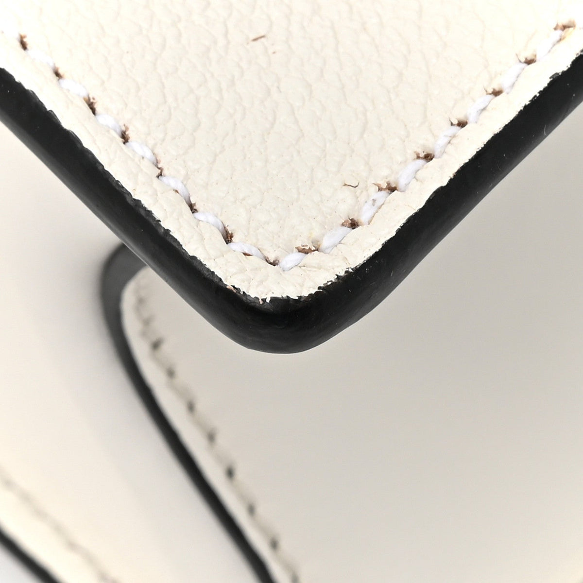 Goatskin Madras Soft Calf Crystal Embellished Shoulder Bag Bianco