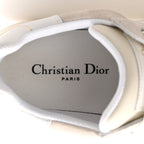 Suede Calfskin Dior Star Ors Platform Sneakers White Black 39 Light Beige White