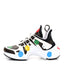 LV X YK Calfskin Monogram Dots Monogram Archlight Sneakers White