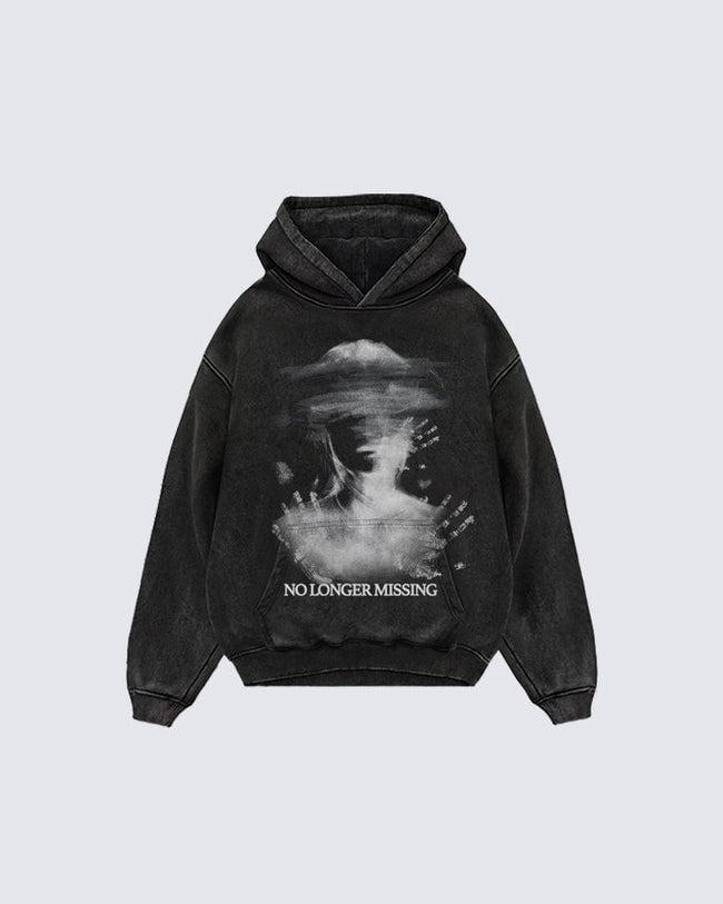 KIIKIOCLUB Street Fashion Print Hoodie Hover Image