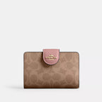 Coach Outlet Medium Corner Zip Wallet In Signature Canvas