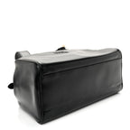 Vitello Lux Bauletto Top Handle Bag Black