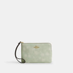 Coach Outlet Corner Zip Wristlet With Floral Print