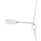18K White Gold Diamond Eternal No 5 Drop Necklace