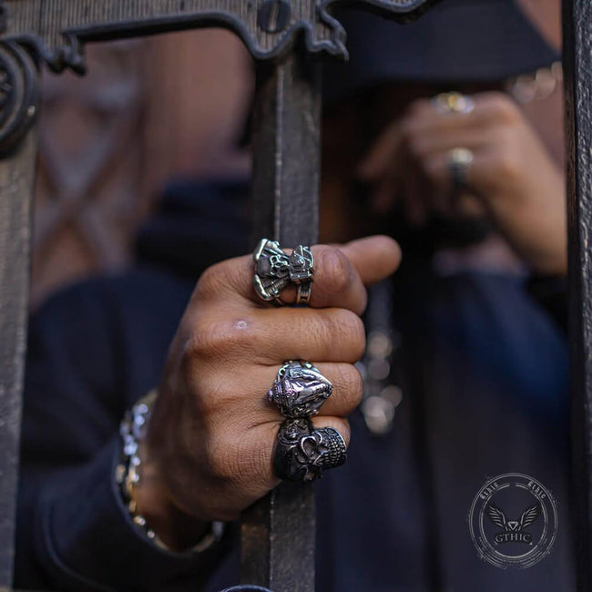 Auspicious Elephant Stainless Steel Animal Ring Main Image