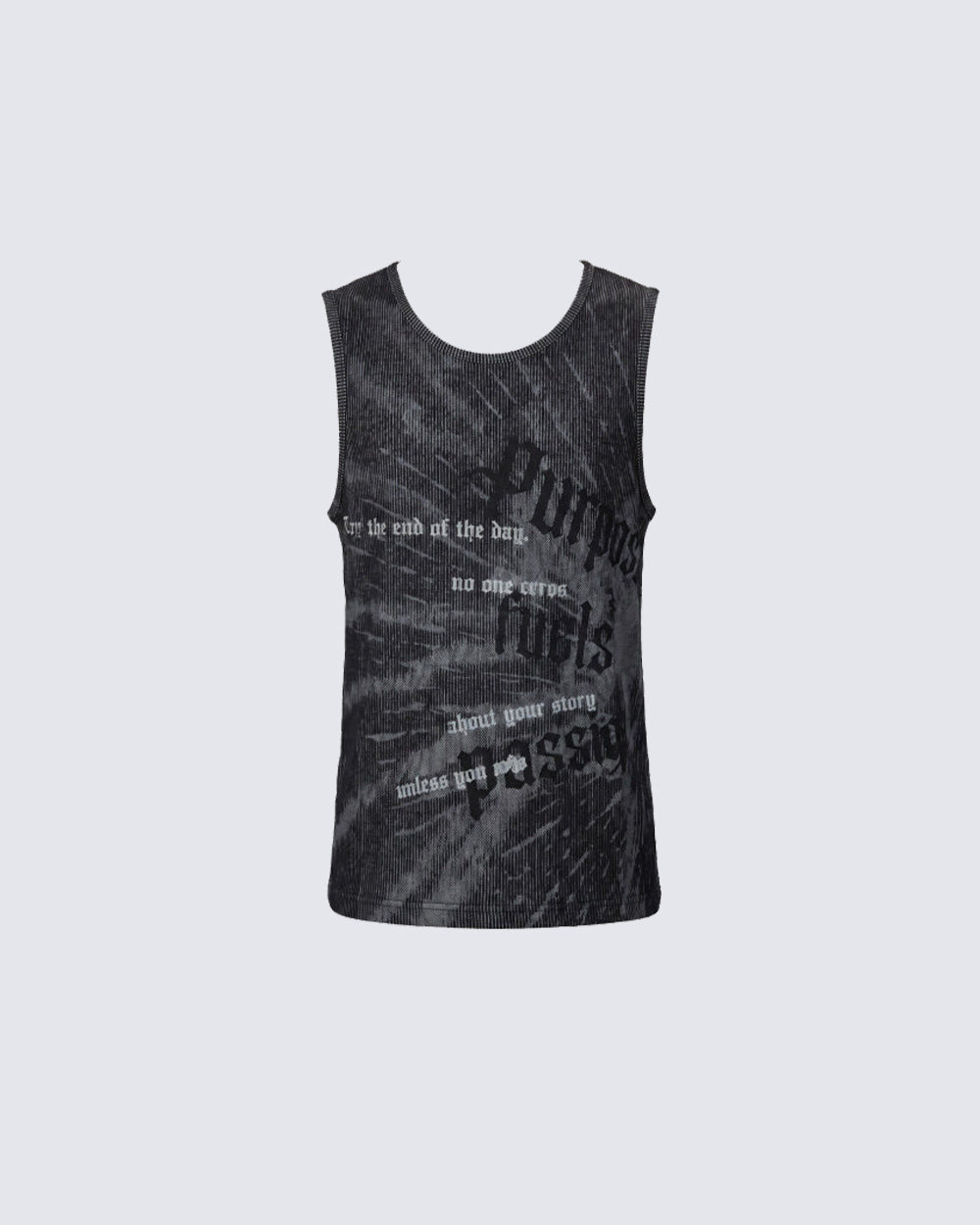 Y2K Light Asian Slim Graphic Tank Top New