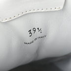 X NEW BALANCE Bleached Calfskin 530 SL Slip-On Sneakers Mules 39.5 White