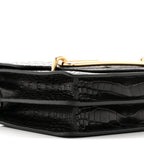 Matte Alligator Mini Sac Roulis Black