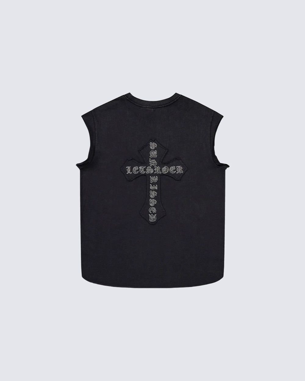 Dark Gothic Cross Sleeveless Streetwear Vest