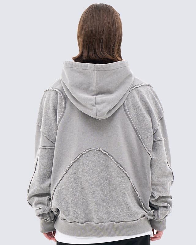 KIIKIO Unisex Deconstructed Design Hoodie Main Image