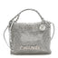 Crystal Embellished Metallic Lambskin Mini Chanel 22 Silver