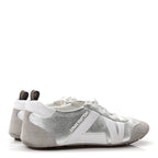 Metallic Grained Calfskin Womens LV Sneakerina 38 Silver