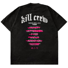 RELAXED FIT INNER DEMONS TOUR T-SHIRT - BLACK / WHITE