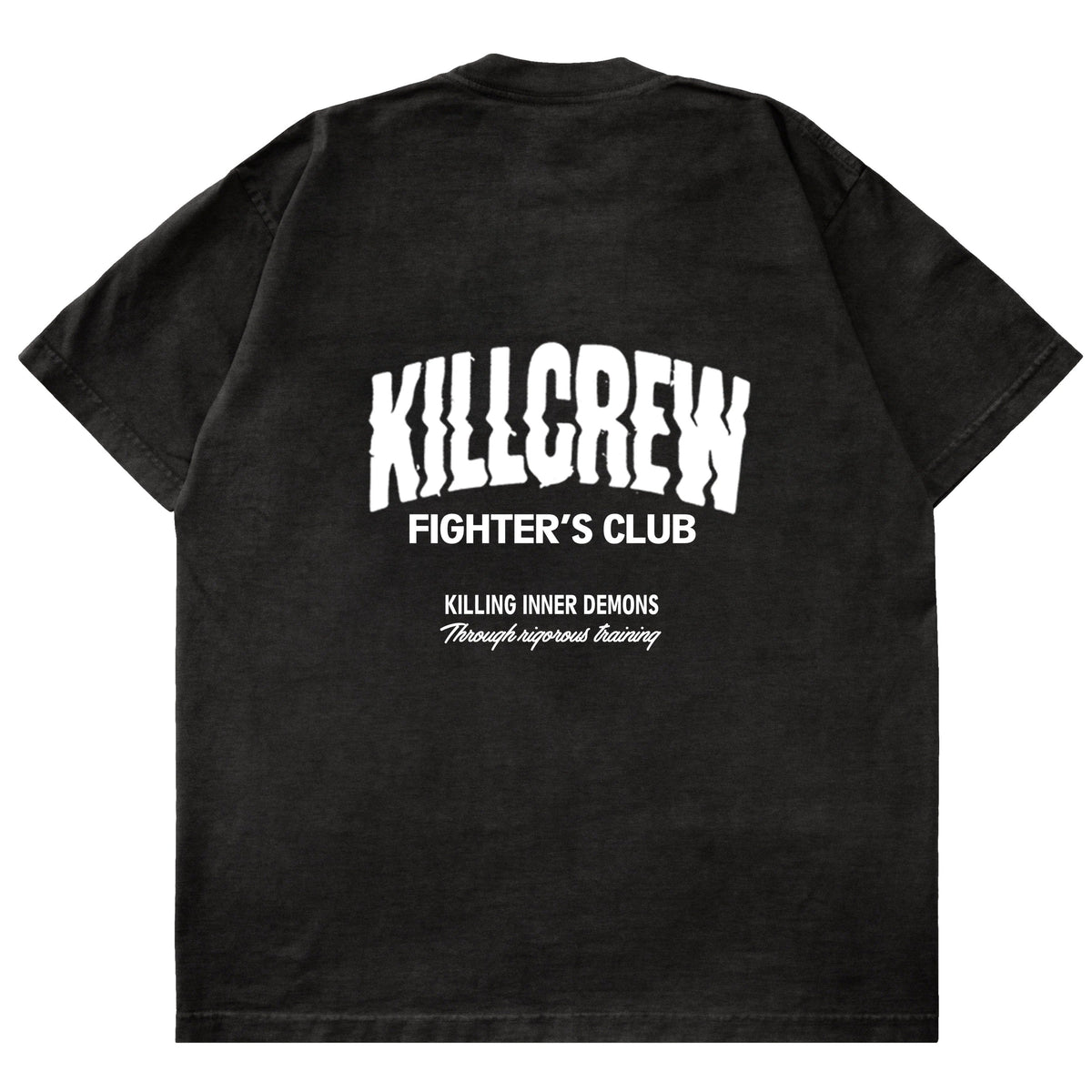 RELAXED FIT RIGOROUS TRAINING T-SHIRT - BLACK / WHITE