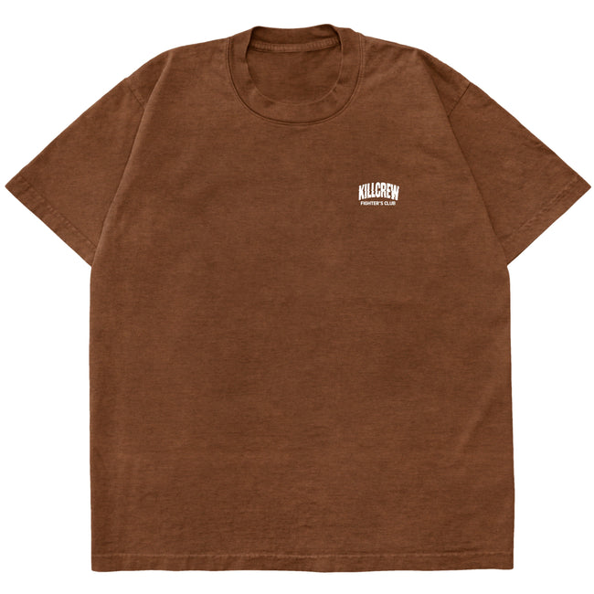 RELAXED FIT RIGOROUS TRAINING T-SHIRT - BROWN / WHITE Main Image