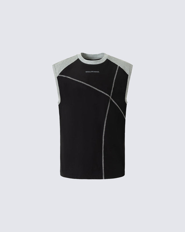 Deconstructed Stitched Ice-Feel Quick-Dry Summer Tank Top Hover Image