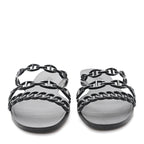 Rubber Chaine d'Ancre Rivage Sandals 38 Black