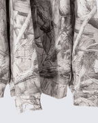 Heavyweight Fleece Camo Hoodie Cotton Blend