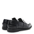 Spazzolato Penny Loafer 39 Black White