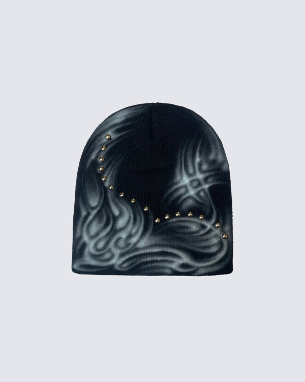 Studded Gradient Beanie Hat Hover Image