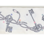 Silk Les Cles A Pois Twilly White Gris Acier