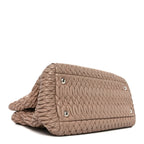 Nappa Matelasse Swarovski Crystal Tote Cammeo
