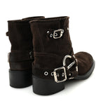 Suede Harness Engineer Boots 38.5 Brown