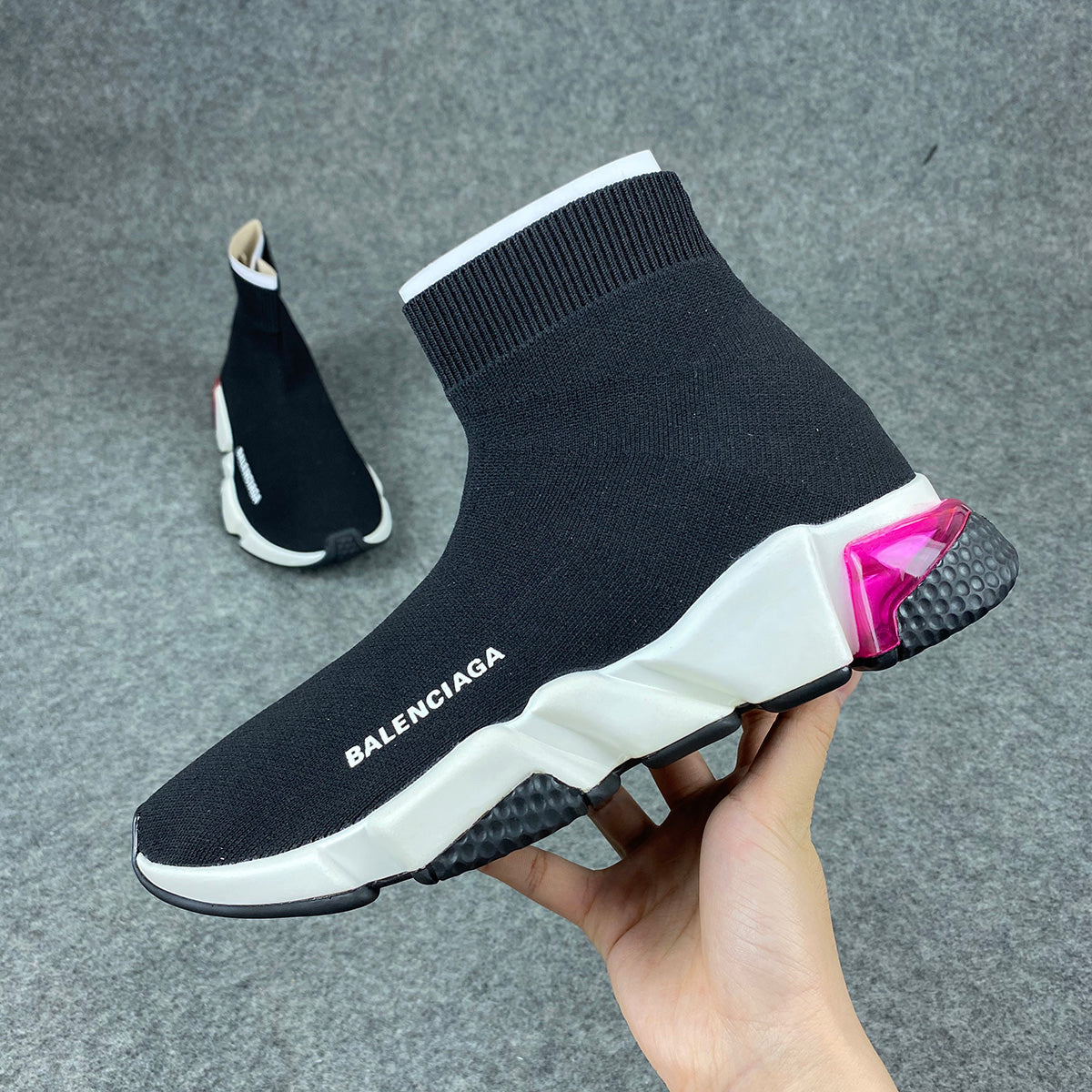 Balenciaga Wmns Speed Trainer 'Clear Sole - Pink'