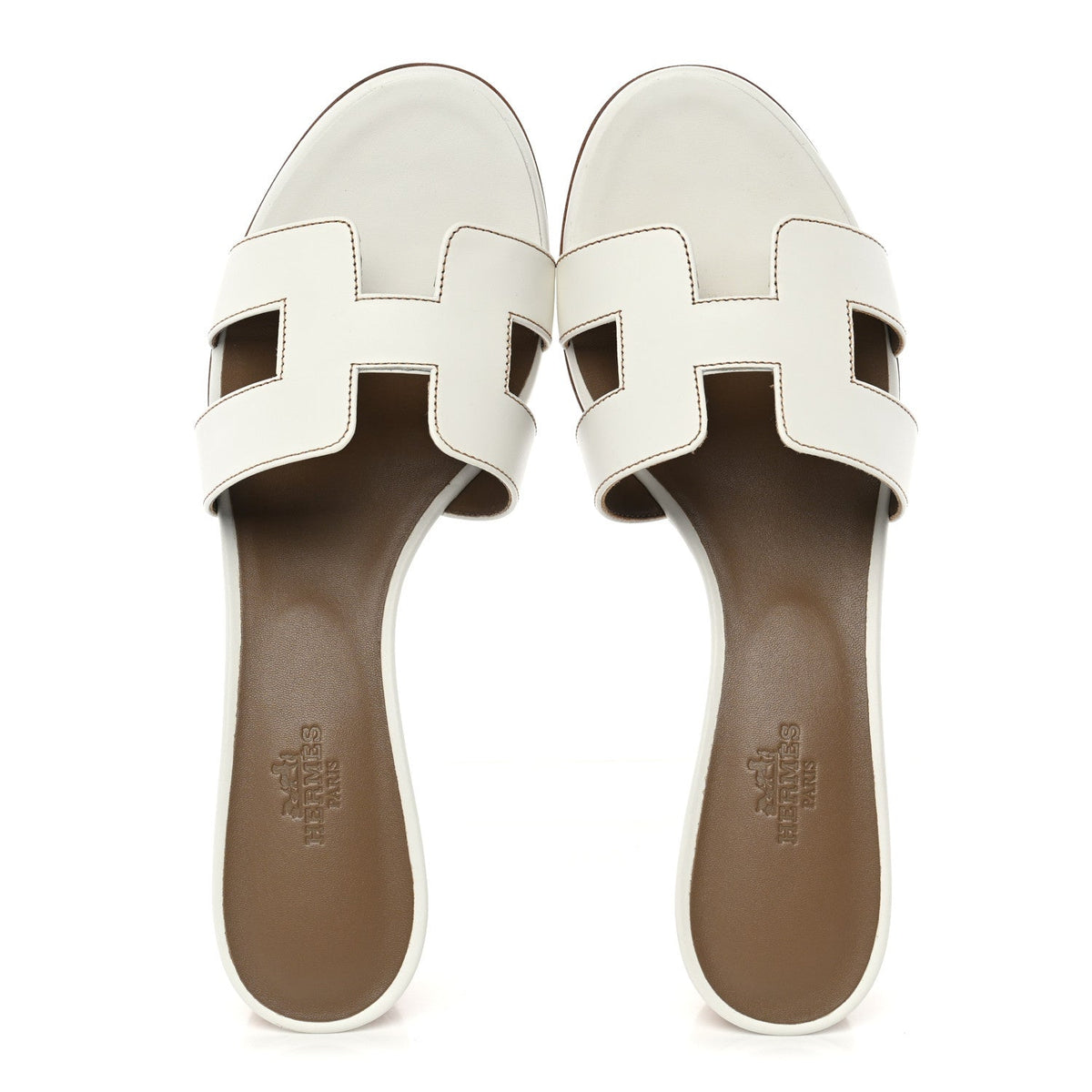 Calfskin Oasis Sandals 38.5 White