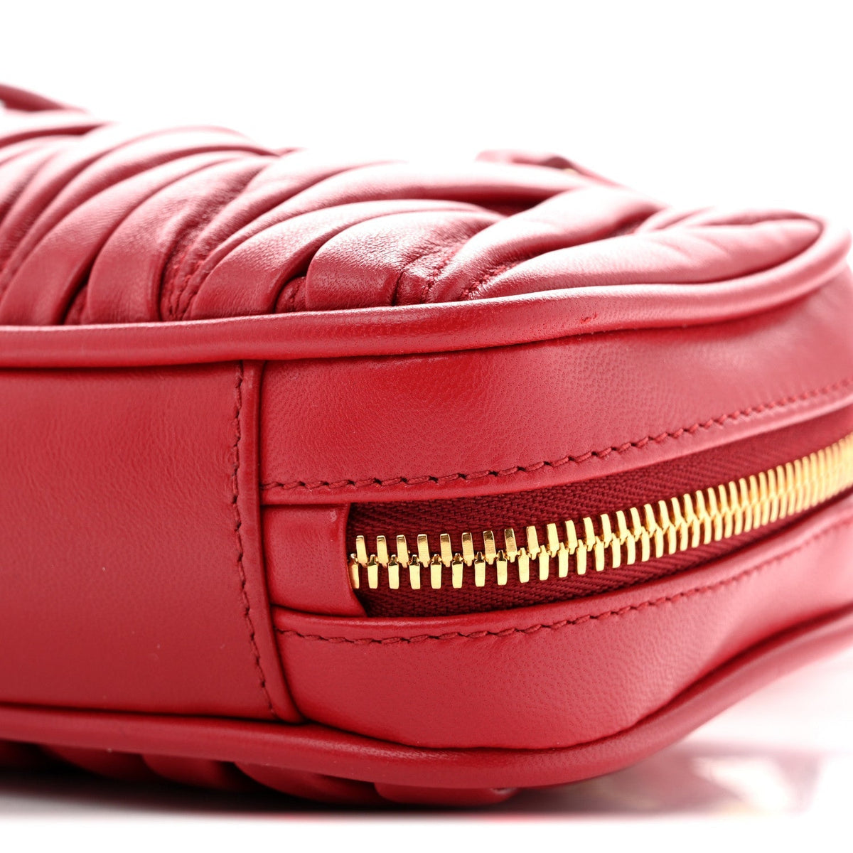Nappa Matelasse Regular Arcadie Top Handle Bag Rosso